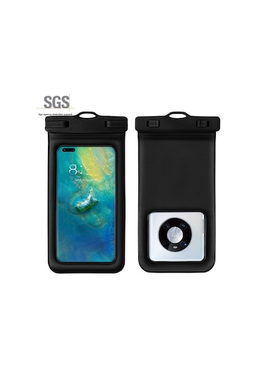 Mufunye Yeşil Büyük Boy Üniversal Su Geçirmez Telefon Çantası - Yüzme, Dalış, Spor İçin 99% Telefon Modeline Uygun, Pvc Malzemeyle Dayanıklı