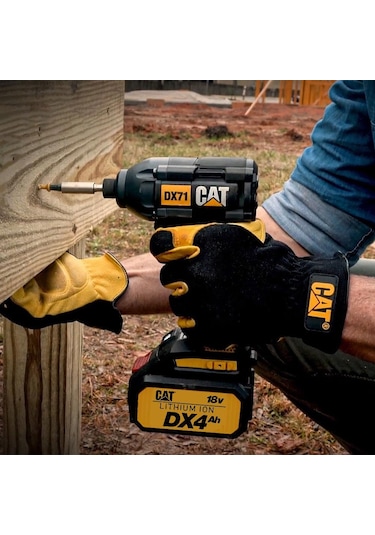 Cat DX71.2 18 V 4.0 AH Li-İon Çift Akülü 215NM Kömürsüz Profesyonel Şarjlı Darbeli Tornavida
