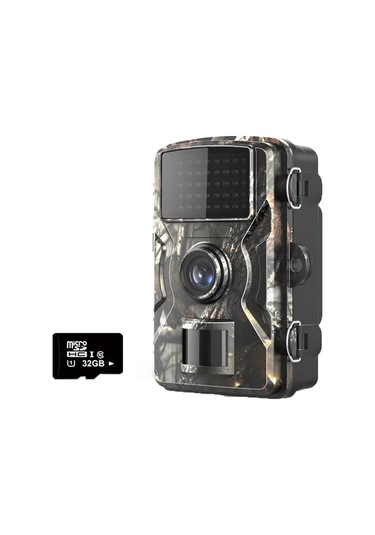 Moveevo 16mp 1080p Ip66 Su Geçirmez Dışarıdaki Hayvan İzleme Kamerası, 38 Infrared Lambalı, Fotoğraf/video Modları, 32g Hafıza Kartı Dahil Pil Yok Çok Renkli