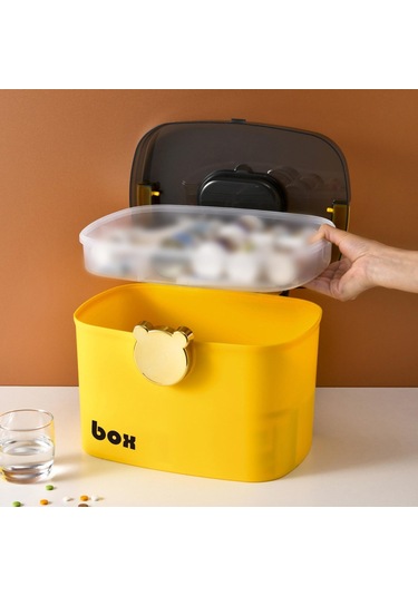 Homyl Ev Acil İlaç Saklama Kutusu Kabı Çıkarılabilir Tepsi