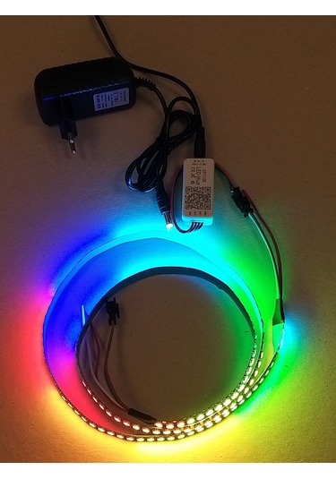 Ws2812B Tak çalıştır vaziyette Argb 144Lü Şerit Led 5V