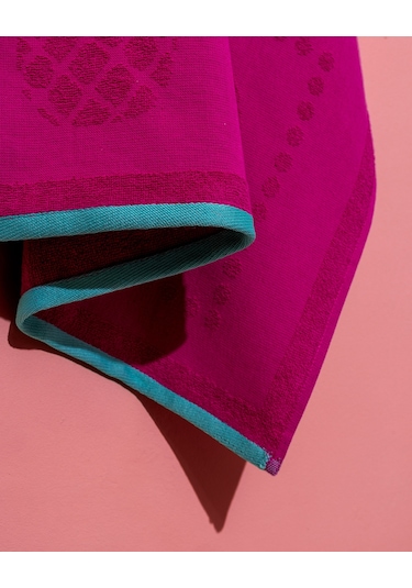 Sorle %100 Pamuk Plaj Havlusu - Fuşya - 70x150 Cm 8684427222867 Pembe