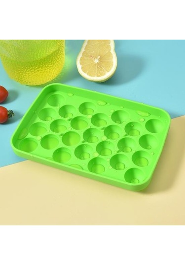 Gökyüzü Mavi Büyük Kapasiteli Kolay Bırakılan Silikon Buz Kafes Jöle Yoğurt Buz Topu Kalıp Buzdolabı Buz Kutusu Gıda Sınıfı Buz Konteyneri