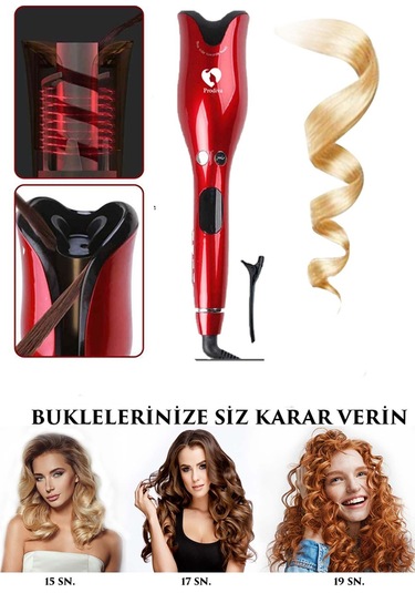 Prodiva Red Rose Otomatik Saç Kıvırma Maşası