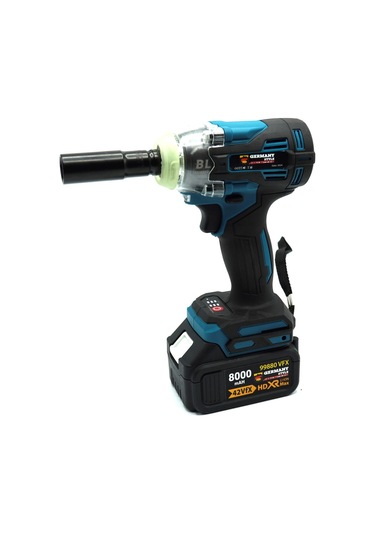 Germany Style GRM99880VFX 4'lü Set 2-26 Şarjlı Kırıcı - Şarjlı Taşlama - Matkap - Somun Sıkma Seti