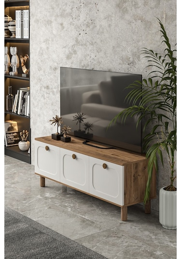 Bohem 135 Cm Tv Ünitesi Mdf Kapak Beyaz
