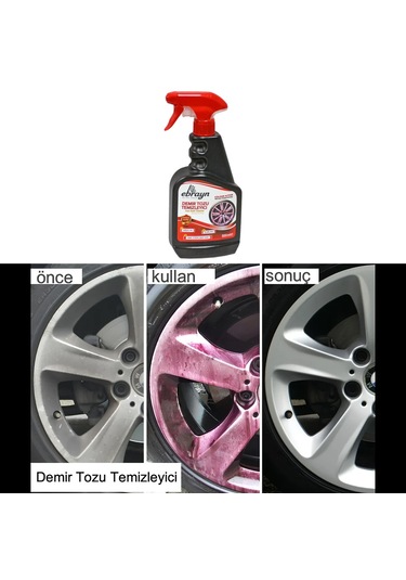 Ebrayn Demir Tozu Temizleyici Moraran Jant & Kaporta 500 Ml