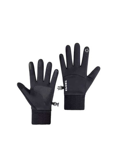 Pazly Kışlık Dokunmatik Eldiven - Sıcak Koşu, Bisiklet, Sürüş Eldiveni Erkek/kadın Boyut M