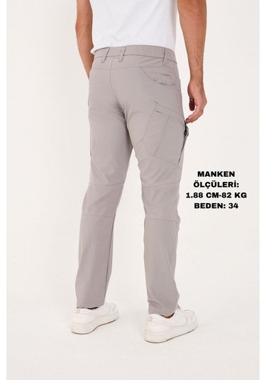 Camp Scoutland Camp527 Outdoor Tactical Su İticili Likralı Yazlık Erkek Taktik Pantolon Taş