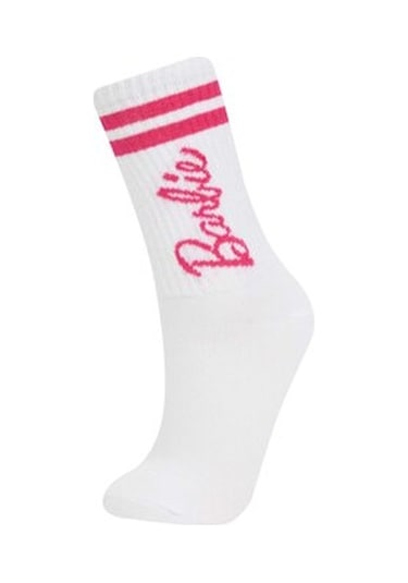 Defacto Kız Çocuk Barbie 2li Pamuklu Uzun Çorap D1728a8nskr1 Çok Renkli