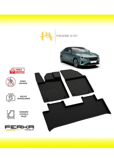 Togg T10f 2025 Ve Üstü 4d Havuzlu Paspas