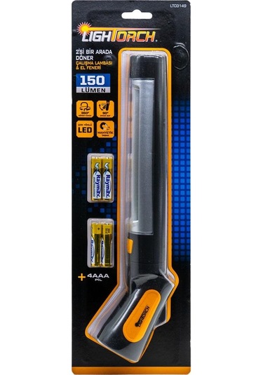 Lightorch Lt03149 Pilli 2'si Bir Arada Çalışma Lambası 150 Lümen