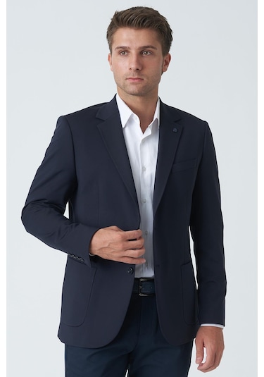 White Stone Belfast C4010 Slim Fit 6 Drop Ceket Laci-laci Lacivert White Stone Belfast C4010 Slim Fit 6 Drop Ceket Laci-laci Lacivert