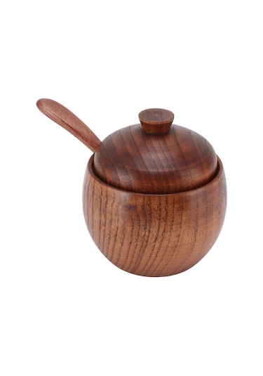 Baharat Kavanozu Tuzluk Şeker Kutusu Baharat Kabı Kaşık Kapaklı Mutfak Saklama -