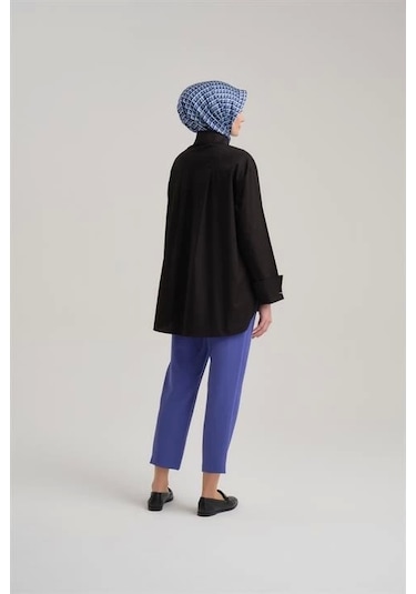 Armine Yüksek Bel Havuç Pantolon Ort2518 Morcivert Lacivert