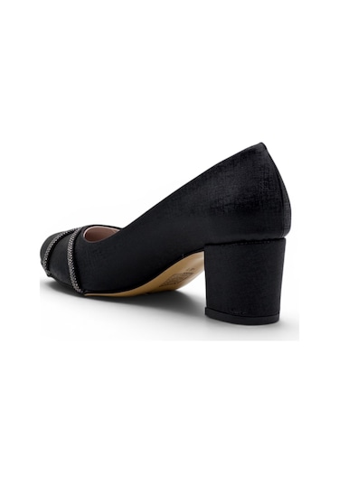 Bilener 0151 Taşlı Kadın Stiletto siyah