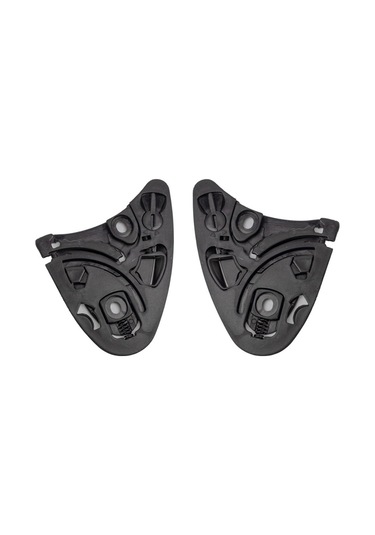 Lemestar Shoei Z8 Motorcycle Kaskı İçin Dayanıklı Siyah Plastik Vizör Taban Plakası Seti - 2'li Paket