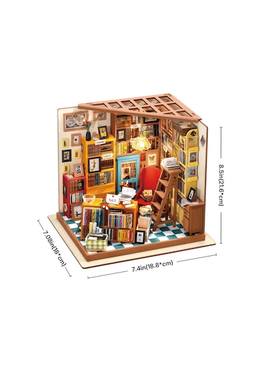 Rolife Sam's Study Library - Kendin Yap Minyatür Maket