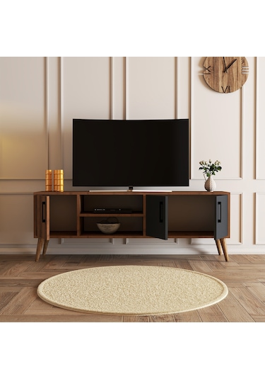 1580 EXXEN 150 CM AHŞAP AYAKLI TV ÜNİTESİ