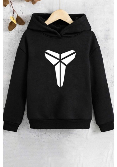 Çocuk Kobe Baskılı Sweatshirt Siyah