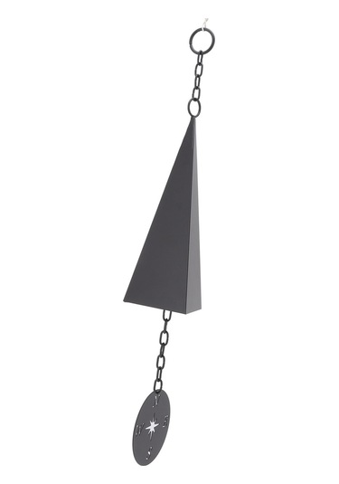 Mufunye Demir Üçgen Zil, Konpasslı Rüzgar Yakalayıcı, Ev Bahçe Veranda Dekorasyonu, Rahatlatıcı Melodi, İç Ve Dış Kullanım