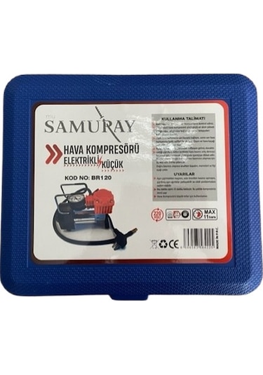 Samuray BR120 220 V Mini Güçlü Tek Hava Kompresör