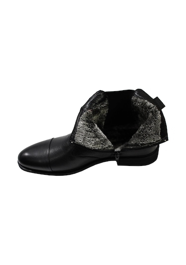 Kale 0411 Hakiki Deri Anatomik Günlük Erkek Ayakkabı Bot Siyah