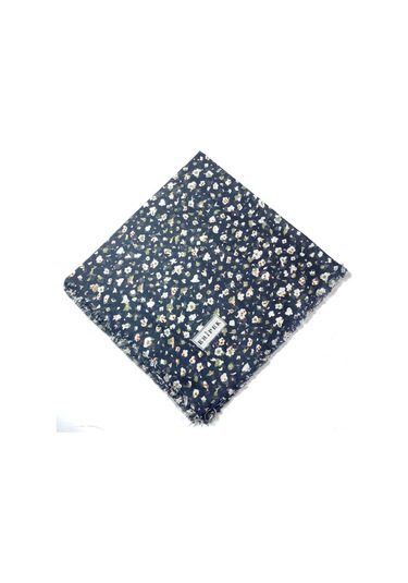 Saçaklı Pamuk Tülbent - 05504 - 95 X 95 / Siyah,yeşil - 05 Siyah,yeşil - 05