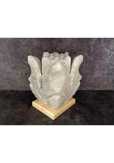 Çankırı Kaya Tuzu Doğal Lale Model Tuz Lamba