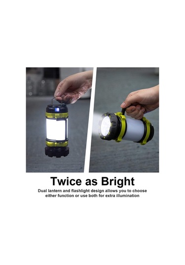 Soulader 6 Fonksiyonlu Şarj Edilebilir Led El Feneri Ve Powerbank, 4000mah Batarya İle Yüksek Kapasiteli Taşınabilir Aydınlatma Çözümü Yeşil