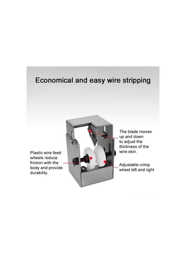 Kosona Profesyonel Paslanmaz Çelik Kablo Soyma Aleti - 0.9-19mm Arası Tüm Kablolar İçin 113 Karakter