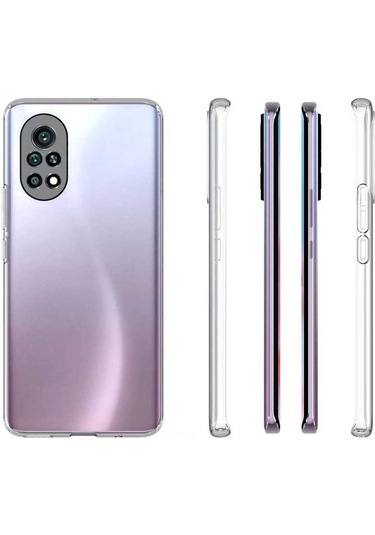Huawei Nova 9 Kılıf Hptk Süper Silikon Kapak - Renksiz Renksiz