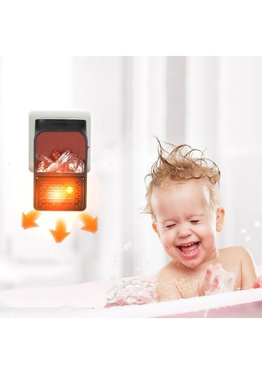 Jialan Jl 3d Alevli Elektrikli Şömine Isıtıcı Ev Fan Isıtıcı 900W