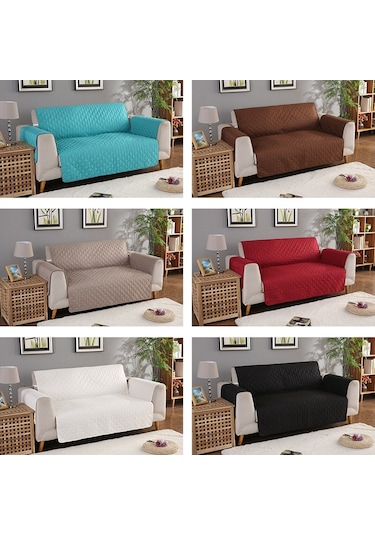 Sones Makinede Yıkanabilir Kanepe Kanepe Kılıfları Kaymaz Koltuk Kanepe Koruyucu Mat Evcil Köpekler Kediler İçin, Boyut: 190x196cm Kahve