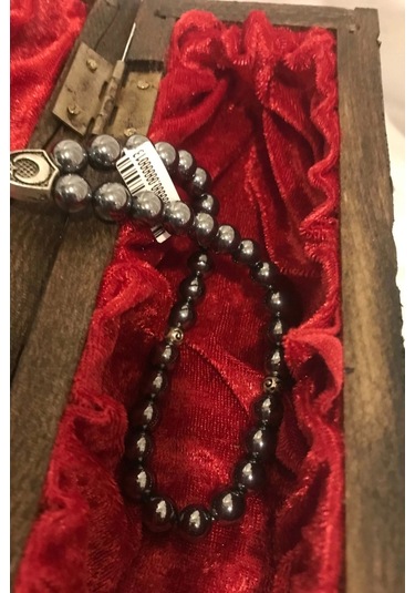 Tespih Terahertz Doğal Taş Tesbih Gümüş İmameli Ahşap Kutulu Frekans Çok Renkli