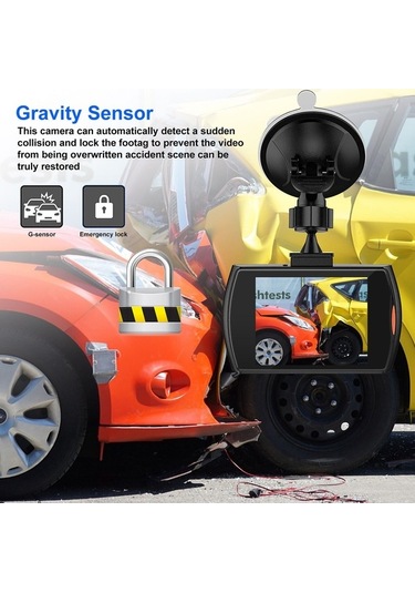 Araç İçi Kamera 1080p Araç İçi Kamera Araba Dvr Sürüş Video Kaydedici Kamera Hv