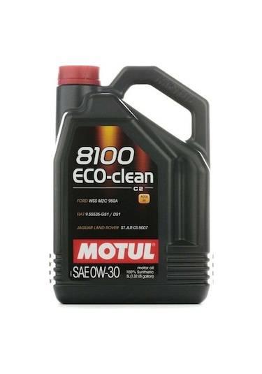 Motul 8100 Eco-Clean C2 0W-30 Tam Sentetik Motor Yağı 5 L