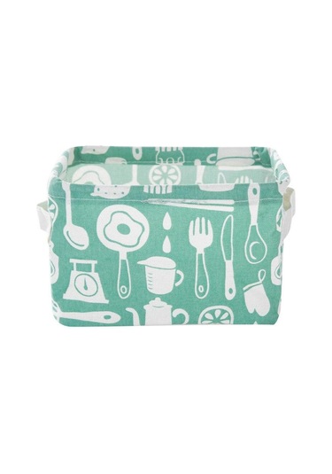 Yeşil 1 Adet Keten Masaüstü Saklama Kutusu Su Geçirmez Oyuncak Çeşitli Eşyalar Depolama Sepeti Kozmetik İç Giyim Sepet 56366560