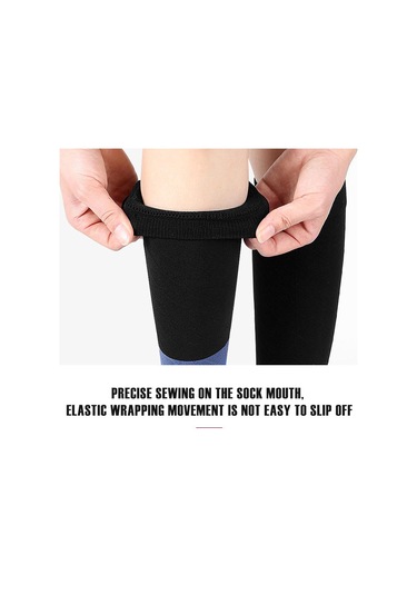 Mavi 1 Çift Buzağı Kollu Koşu Spor Bacak Elastik Sıkıştırma Manşonu Çorap Açık Hava Sporları Fitness Zpg İçin