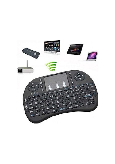 Arkadan Aydınlatmalı Touchpadli Mini Kablosuz Q Klavye
