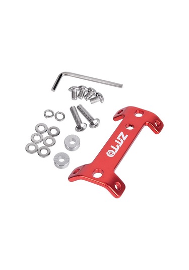 Kırmızı Alüminyum Alaşımlı Çift Başlı Bisiklet Şişe Kafesi Genişletici Dağ Bisikleti Su Şişesi Kafesi Montajı Kırmızı