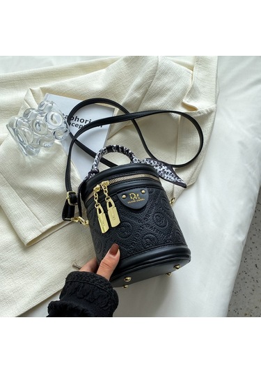 Lyon Gelişim Nişnişni Silindir Elçantası Kovaçantapraz Vücut Çantası - Siyah Siyah