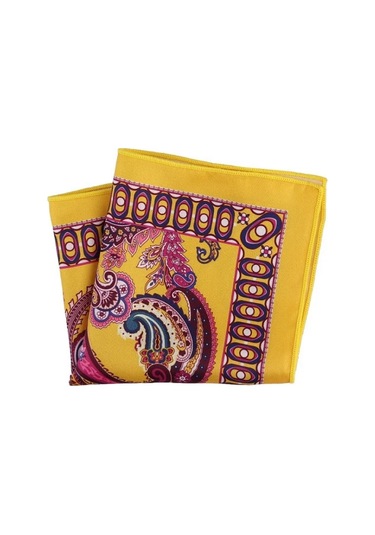 Omark Cotton İpek Mendil No7 Sarı