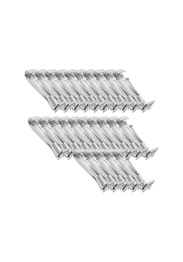 Xurunkeji İnç 25 Paket Oluk Askıları, Önceden Takılmış Vida İle, Sarkmış Yağmur Oluklarını Onarmak İçin Alüminyum Oluk Braketleri 15x15x15cm Xurunkeji İnç 25 Paket Oluk Askıları, Önceden Takılmış Vida İle, Sarkmış Yağmur Oluklarını Onarmak İçin Alüminyum Oluk Braketleri 15x15x15cm