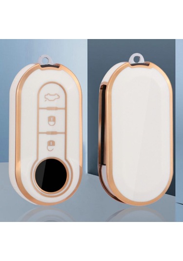 Mavi Yeni Tpu Araba Çevirme Anahtar Kılıfı Kabuk Fıat 500 Ducato Punto Panda Lancia Musa Citroen Jumper Peugeot Uyumlu Boxer Aksesuarları