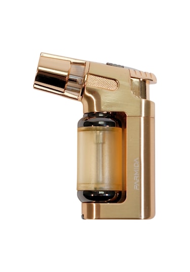Parmida Tek Torch Pürmüz Gold Masa Tipi Metal Puro Çakmağı - Tr9248