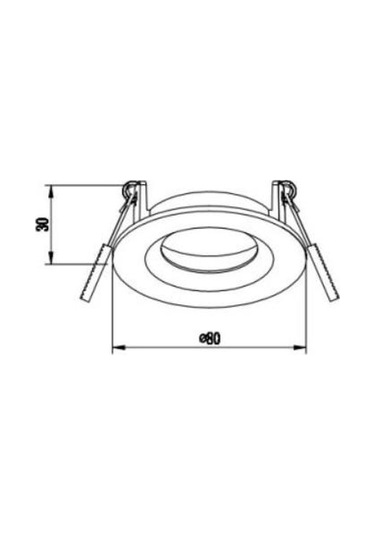 Jh508 B Beyaz Sabit Spot