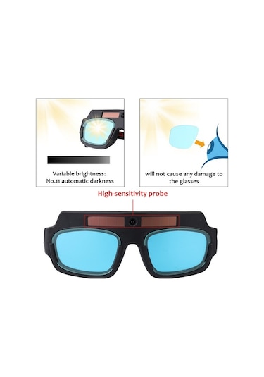 Pazly Profesyonel Otomatik Kararan Kaynak Gözlüğü - Uv Koruma, Hafif Ve Rahat