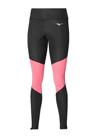 Mizuno Core Long Kadın Tayt Siyah Pembe Siyah