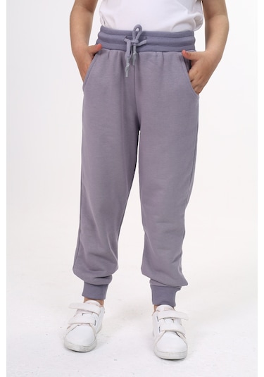 Toontoy Erkek Çocuk Alt Yanı Cepli Eşofman Alt Gri